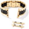 Kendra Scott Dira 3 Link Watch Bands, Compatible with Apple Watch® and 20mm Samsung Galaxy Watch®(Gold & Black Tone)