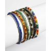 Kendra Scott Grey Beaded Bracelet for Men, Fashion Jewelry