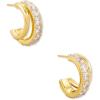 Kendra Scott Livy Huggie Earrings(GOLD METAL)
