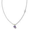 Kendra Scott Maisie Sterling Silver Pendant Necklace(AMETHYST)