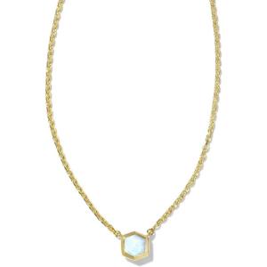 Kendra Scott Davie Pendant Necklace, 18k Gold Vermeil, Opal