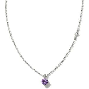 Kendra Scott Maisie Sterling Silver Pendant Necklace(AMETHYST)