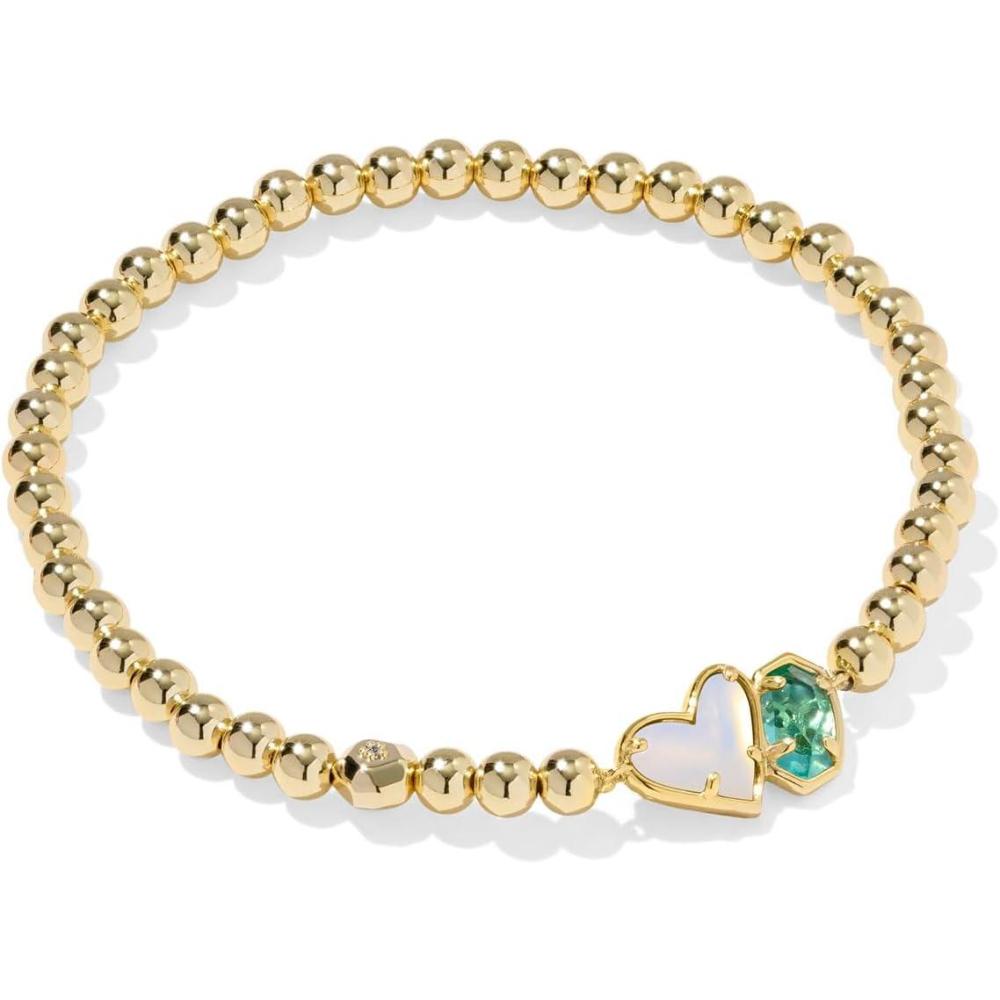 image:imageKendra Scott Ari Heart Emilie Stretch Bracelet Fashion Jewelry for WomenOPALITE ILLUSION AND LONDON BLUE GLASS