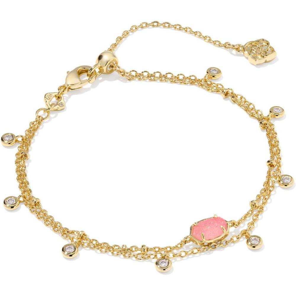 image:imageKendra Scott Emilie Crystal Multi Strand Bracelet Fashion Jewelry for WomenLIGHT PINK DRUSY