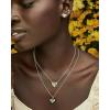Kendra Scott Ari Heart Adjustable Length Pendant Necklace for Women, Fashion Jewelry(RHODIUM – IVORY MOTHER OF PEARL)