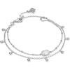 Kendra Scott Emilie Crystal Multi Strand Bracelet, Fashion Jewelry for Women(RHODIUM – IRIDESCENT DRUSY)