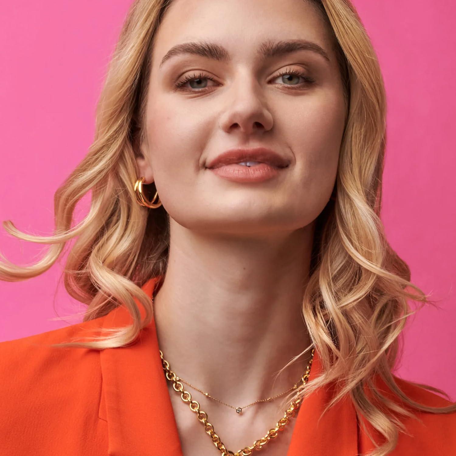 image:imageKendra Scott Meg Double Hoop Earring 18k Gold Vermeil