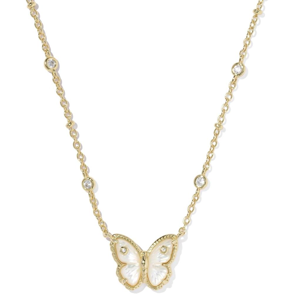 image:imageKendra Scott Cailey Butterfly Pendant Necklace Fashion Jewelry for WomenGOLDIVORY MOTHER OF PEARL