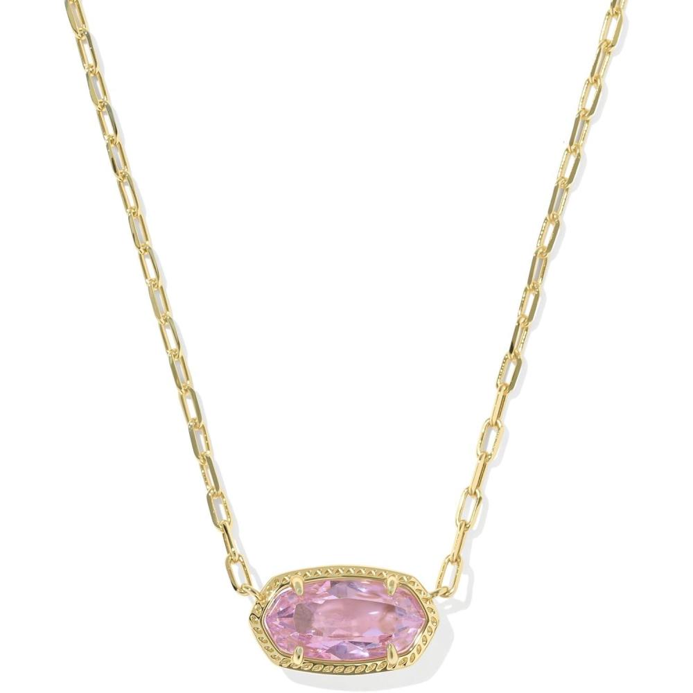 image:imageKendra Scott Elisa Luxe Pendant Necklace Fashion Jewelry for WomenGOLDLIGHT PINK CUBIC ZIRCONIA