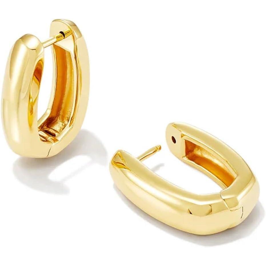image:imageKendra Scott Ellen Wide Huggie Earrings18K GOLD VERMEIL