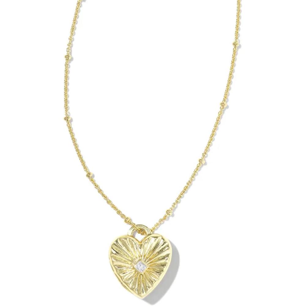 image:imageKendra Scott Meredith Charm Necklace 18k Gold Vermeil White Topaz