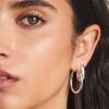 Kendra Scott Ellen Wide Huggie Earrings(STERLING SILVER)