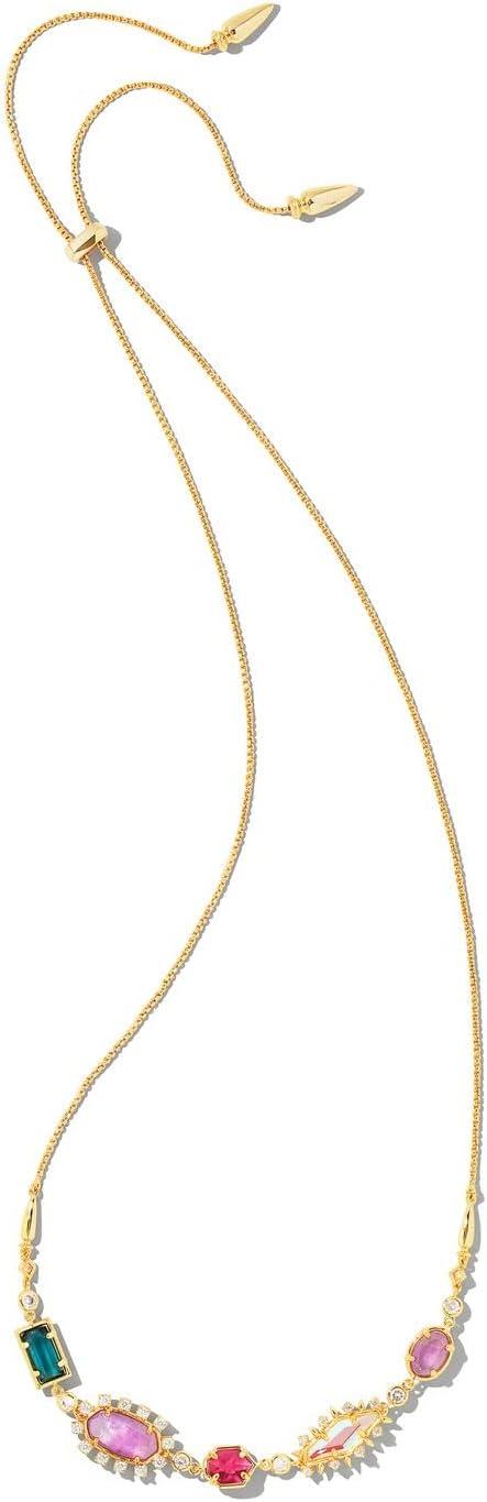 image:imageKendra Scott June Strand Necklace in 14k GoldPlated Brass Fashion Jewelry for Women Gold Multi Mix