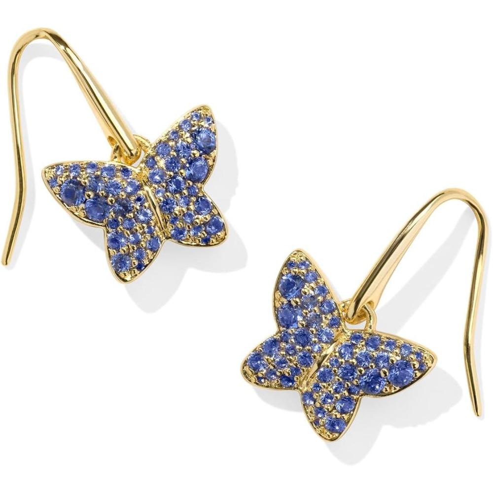 image:imageKendra Scott 14k GoldPlated Lillia Crystal Drop Earrings in Blue Crystal Fashion Jewelry for Women