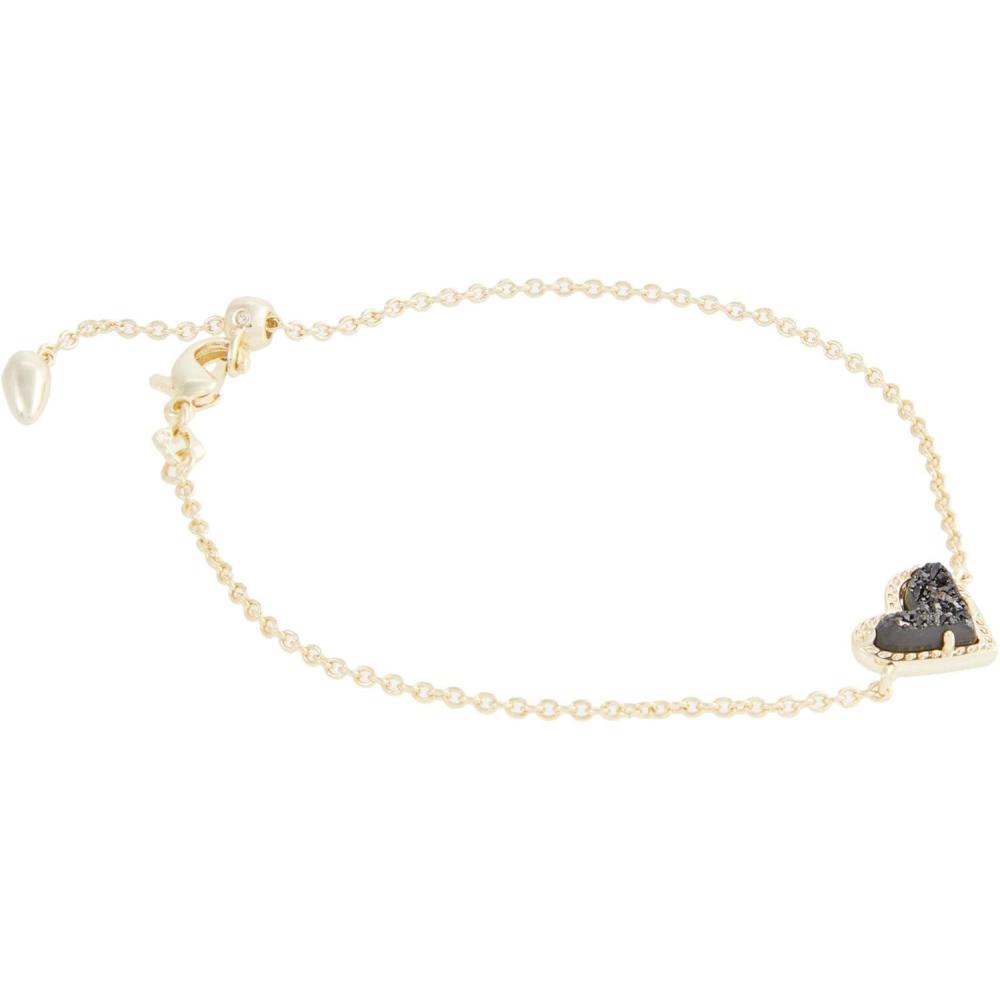 image:imageKendra Scott Ari Heart Link Chain Bracelet for Women Fashion JewelryGold Black Drusy