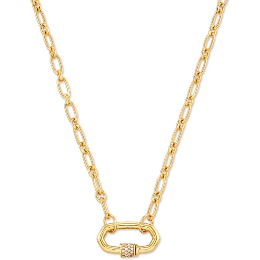image:imageKendra Scott Bristol Link Necklace 18K Gold Vermeil White Sapphire