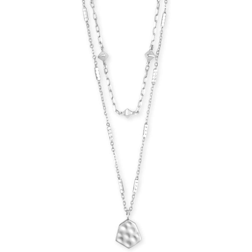 image:imageKendra Scott Clove Multi Strand Adjustable Length Necklace for Women Fashion JewelryBRIGHT SILVER WHITE GOLD METAL