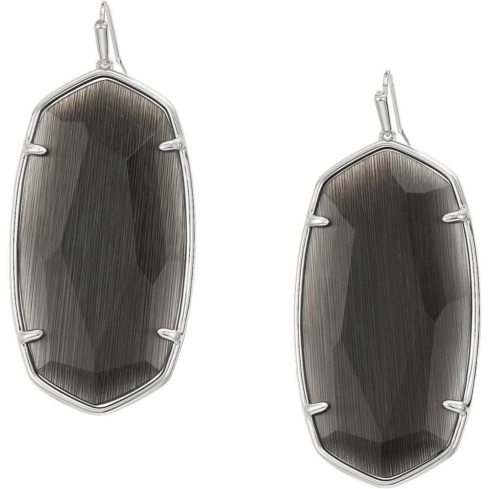 image:imageKendra Scott Danielle Statement Earrings for Women Fashion JewelryRhodium Black Cats Eye