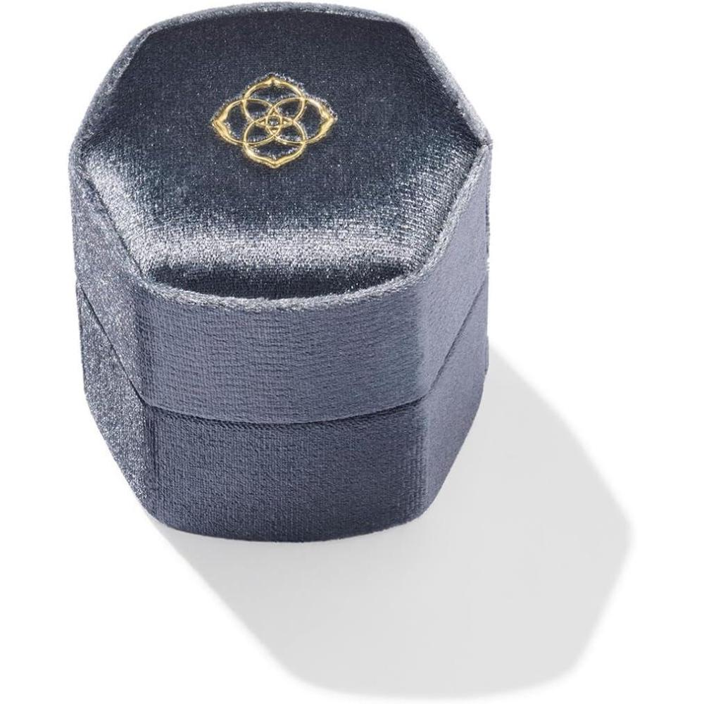 image:imageKendra Scott Davis Small Case with Ring Insert Grey Blue Velvet