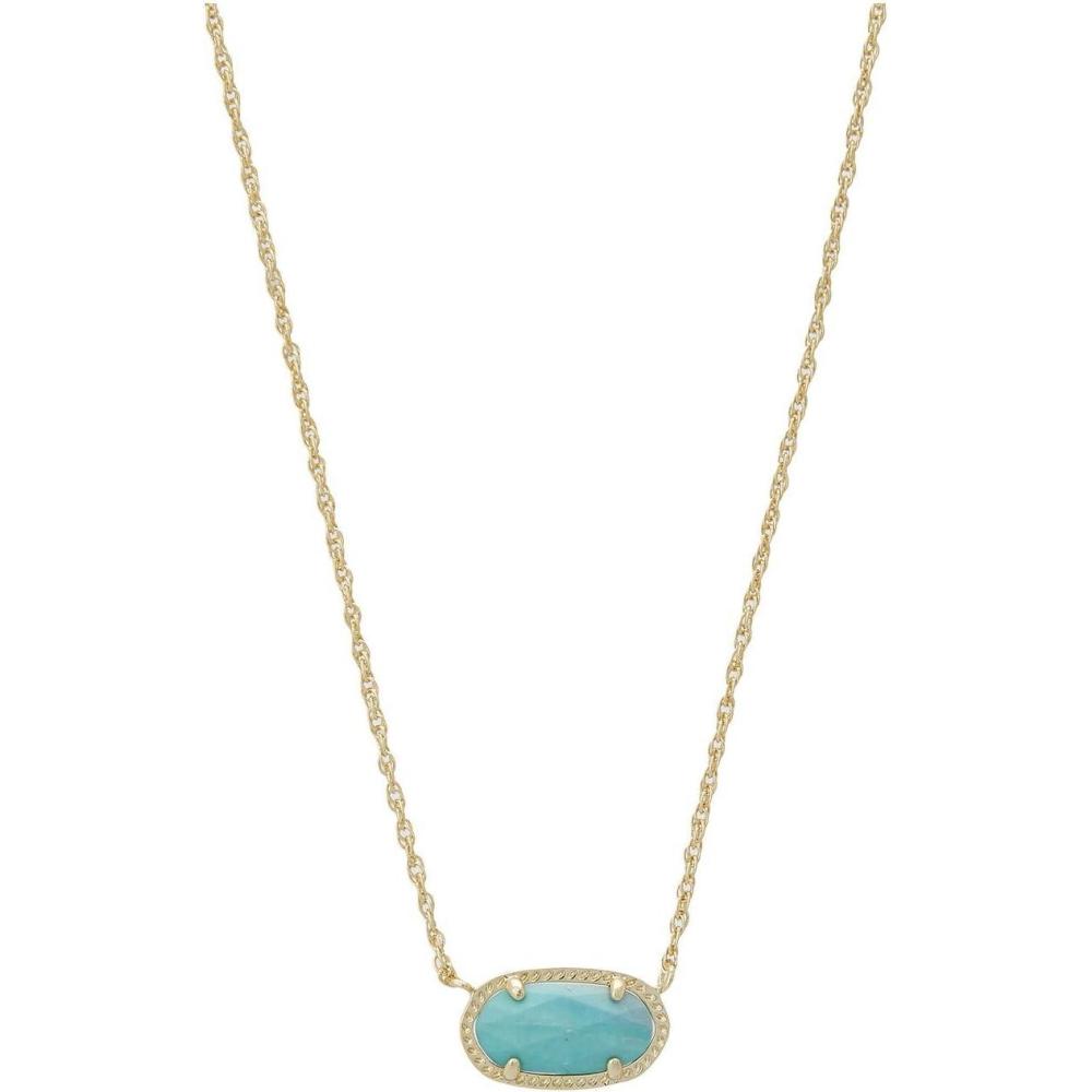 image:imageKendra Scott Elisa Pendant Necklace for Women Fashion Jewelry 14k GoldPlatedGold TurquoiseVariegated