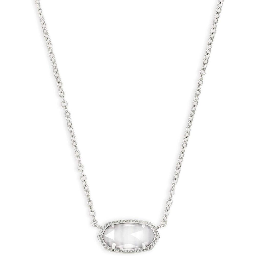 image:imageKendra Scott Elisa Pendant Necklace for Women Fashion Jewelry 14k GoldPlatedRHODIUM SLATE CATS EYE
