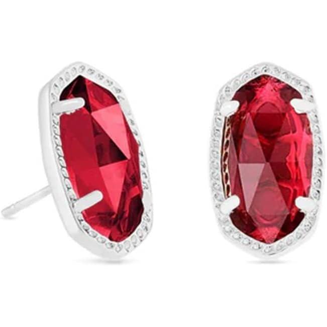 image:imageKendra Scott Ellie Stud Earrings for Women Fashion JewelryRHODIUM CLEAR BERRY