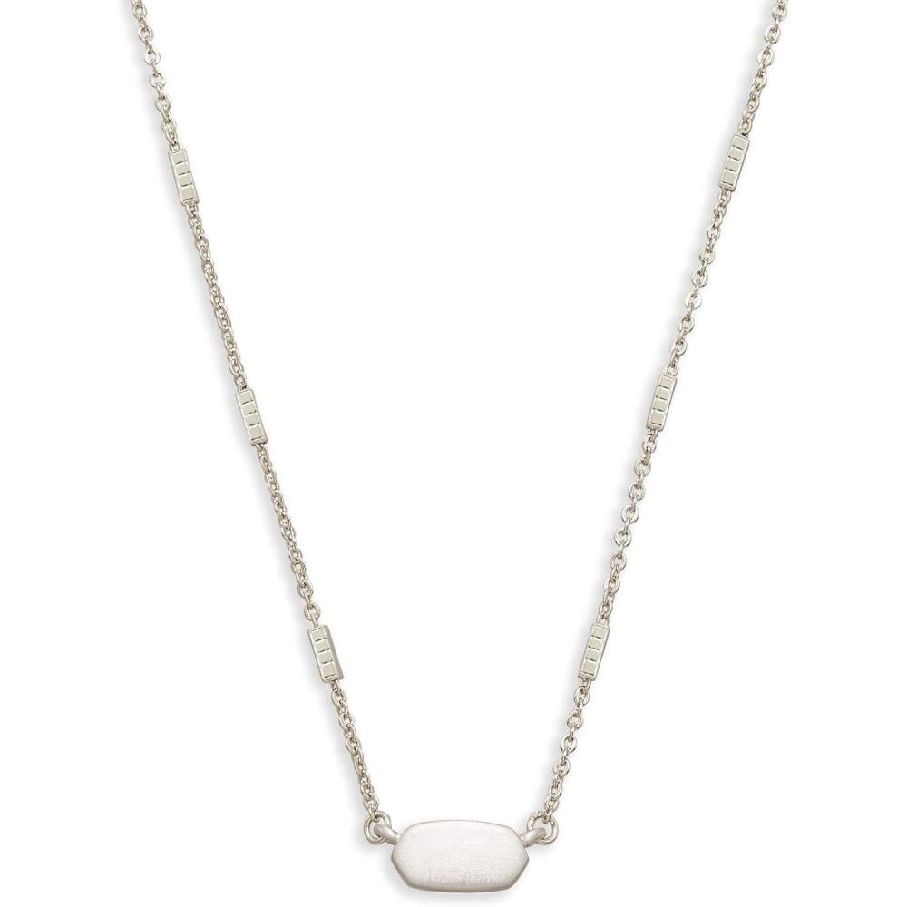 image:imageKendra Scott Fern Pendant Necklace for WomenBRIGHT SILVER  WHITE GOLD METAL