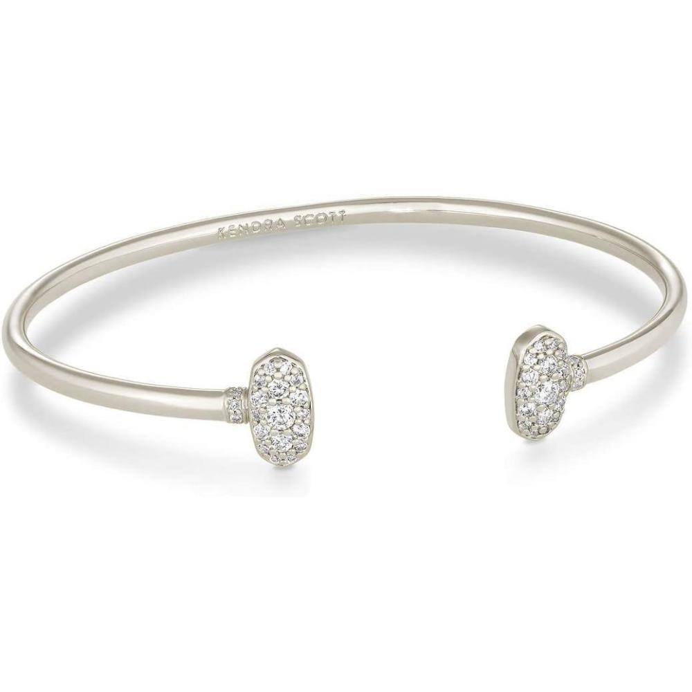 image:imageKendra Scott Grayson Crystal Cuff Bracelet Fashion Jewelry for WomenRHODIUM WHITE CUBIC ZIRCONIA
