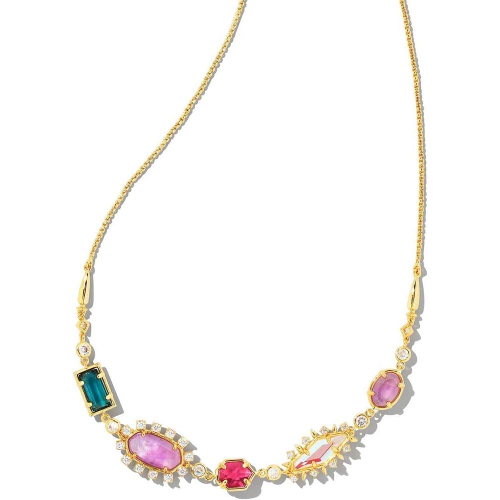 image:imageKendra Scott June Strand Necklace in 14k GoldPlated Brass Fashion Jewelry for Women Gold Multi Mix