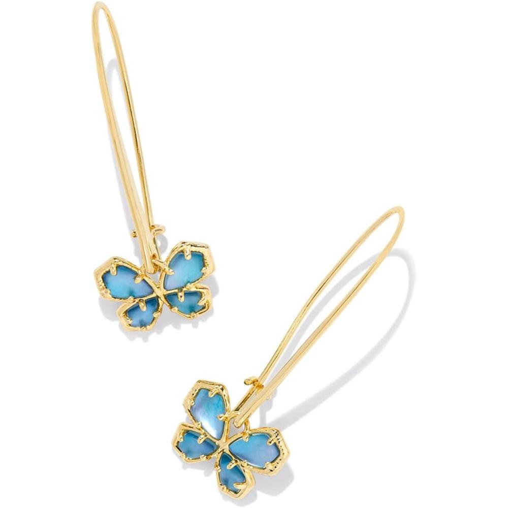 image:imageKendra Scott Mae Butterfly Wire Drop Earrings Fashion Jewelry for WomenGOLD  INDIGO WATERCOLOR ILLUSION