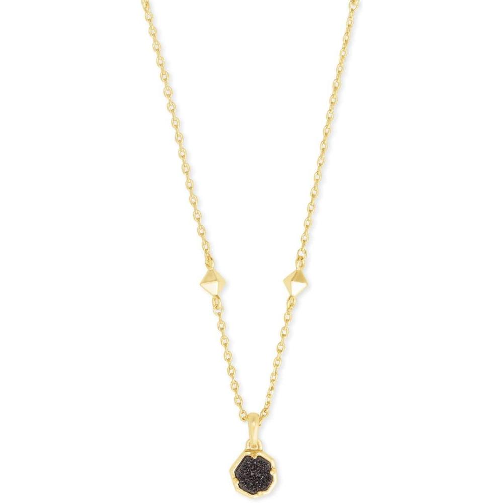 image:imageKendra Scott Nola Pendant Necklace for Women Fashion JewelryGOLD BLACK DRUSY