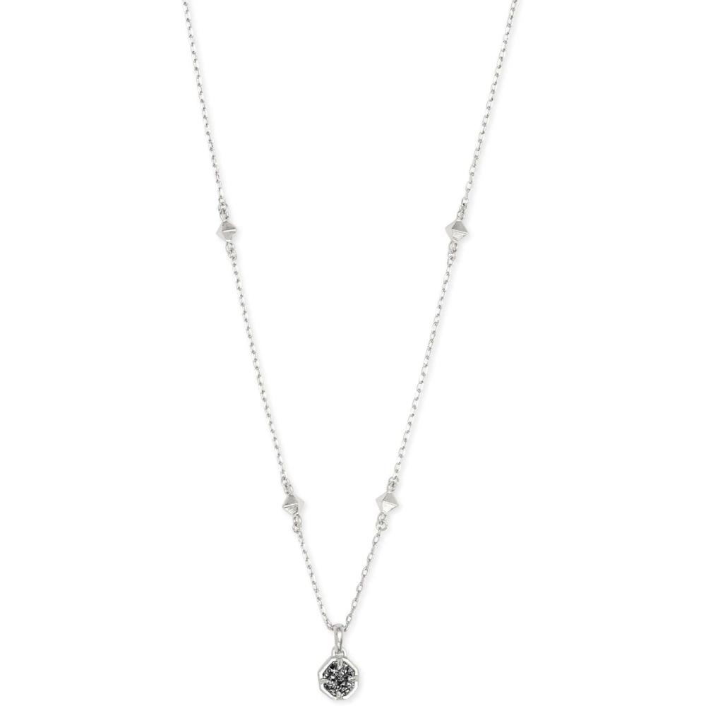 image:imageKendra Scott Nola Pendant Necklace for Women Fashion JewelryRHODIUM PLATINUM DRUSY