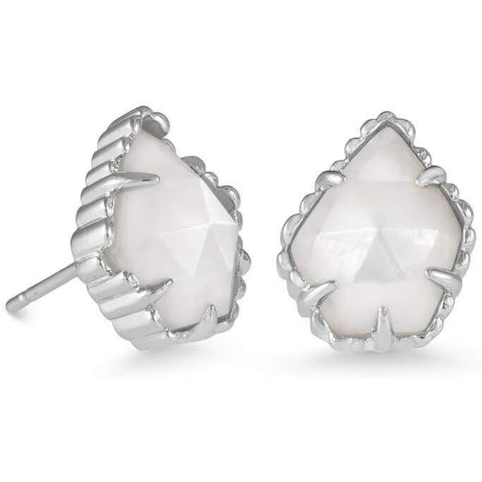 image:imageKendra Scott Tessa Stud Earrings for Women Fashion JewelryRHODIUM Ivory MOTHER OF PEARL