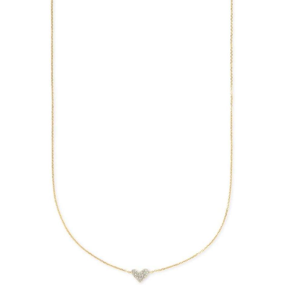 image:imageKendra Scott White Diamond Heart Pendant Necklace in 14k Gold Fine Jewelry for Women14K YELLOW GOLD CRYSTAL CLEAR DIAMOND