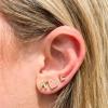 Kendra Scott Ari Heart Stud Earrings for Women, Fashion Jewelry(GOLD – LIGHT PINK DRUSY)