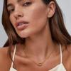 Kendra Scott Bristol Link Necklace, 18K Gold Vermeil, White Sapphire