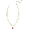 Kendra Scott Camry Enamel Framed Mlt Necklace, Fashion Jewelry for Women(GOLD – AZALEA ILLUSION)