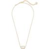 Kendra Scott Elisa Pendant Necklace for Women, Fashion Jewelry, 14k Gold-Plated(Ivory)