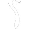 Kendra Scott Mini Ari Heart Satellite Necklace, Fashion Jewelry for Women(RHODIUM – BUBBLEGUM PINK OPAL)