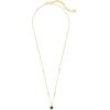 Kendra Scott Nola Pendant Necklace for Women, Fashion Jewelry(GOLD – BLACK DRUSY)