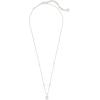 Kendra Scott Nola Pendant Necklace for Women, Fashion Jewelry(RHODIUM – IRIDESCENT DRUSY)