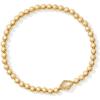 Kendra Scott Abbie Beaded Stretch Brass Bracelet, Fashion Jewelry for Women(GOLD – NATURAL MOTHER OF PEARL)