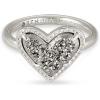 Kendra Scott Ari Heart Band Ring(RHODIUM – PLATINUM DRUSY)