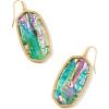 Kendra Scott Danielle Statement Earrings for Women, Fashion Jewelry(Gold Lilac Abalone)