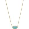 Kendra Scott Elisa Pendant Necklace for Women, Fashion Jewelry, 14k Gold-Plated(Gold Turquoise-Variegated)