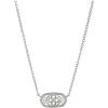 Kendra Scott Elisa Pendant Necklace for Women, Fashion Jewelry, 14k Gold-Plated(RHODIUM – FILIGREE METAL)