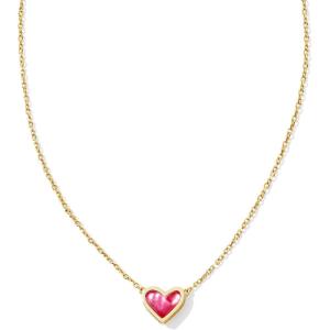 Kendra Scott Framed Ari Heart Pendant Necklace, Fashion Jewelry for Women(GOLD – AZALEA ILLUSION)