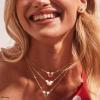 Kendra Scott x Disney Mickey Mouse Short Pendant Necklace, Fashion Jewelry for Women(GOLD – WHITE PEARL)