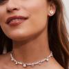 Kendra Scott x Disney Mickey Mouse and Minnie Mouse Tennis Necklace, Fashion Jewelry for Women(RHODIUM – WHITE CRYSTAL)