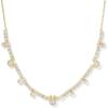 Kendra Scott x Disney Mickey Mouse and Minnie Mouse Tennis Necklace, Fashion Jewelry for Women(GOLD – WHITE CRYSTAL)